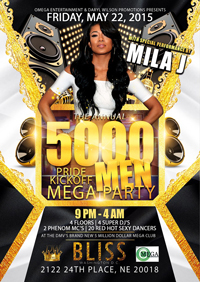 Annual 5000 Men Pride Mega Party