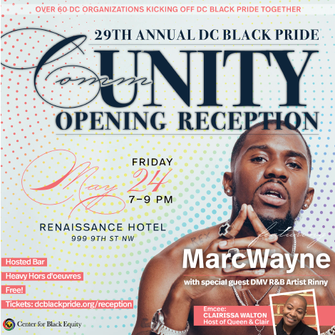 29th Annual DC Black Pride CommUNITY Opening Reception