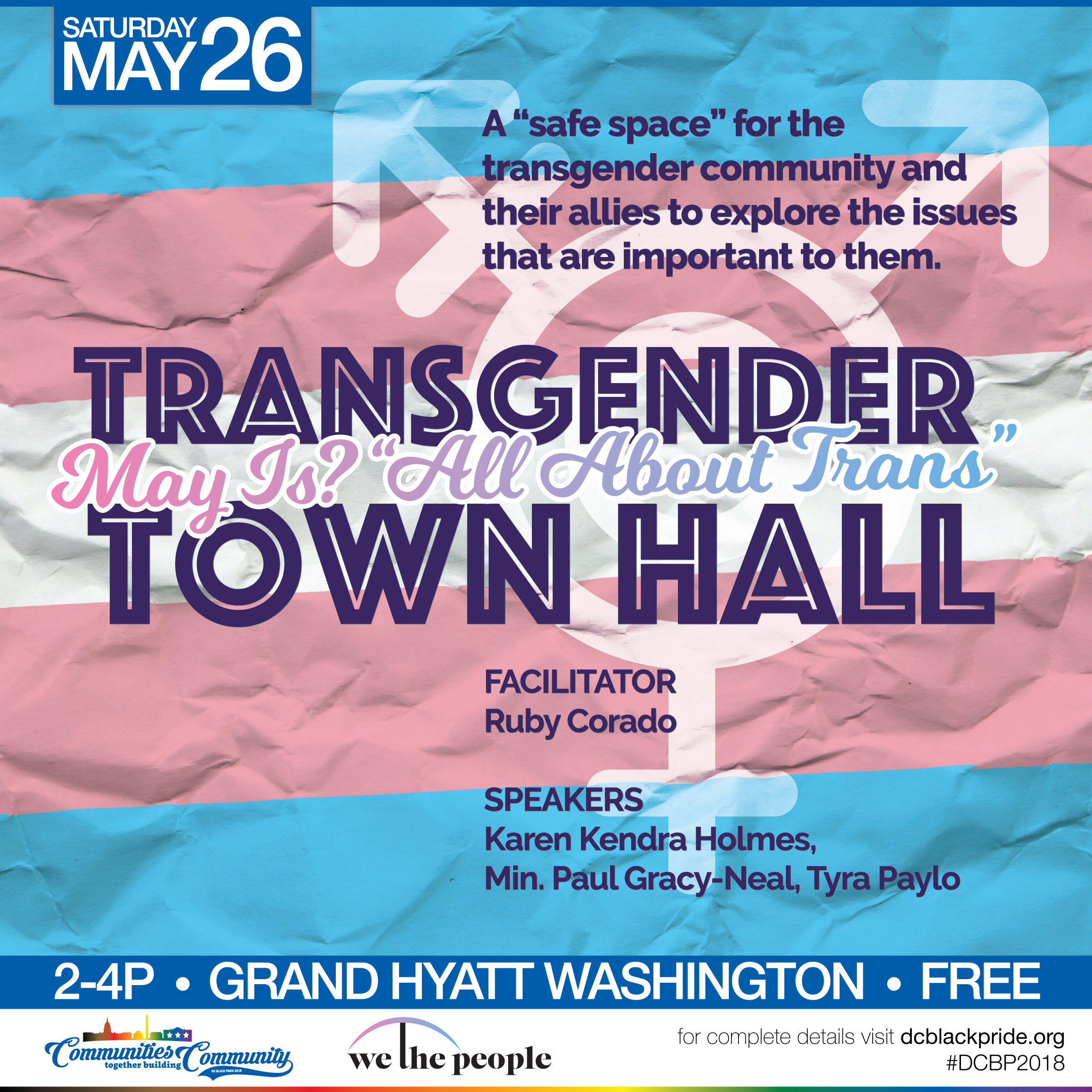 Transgender Town Hall - May is? “All About Trans”