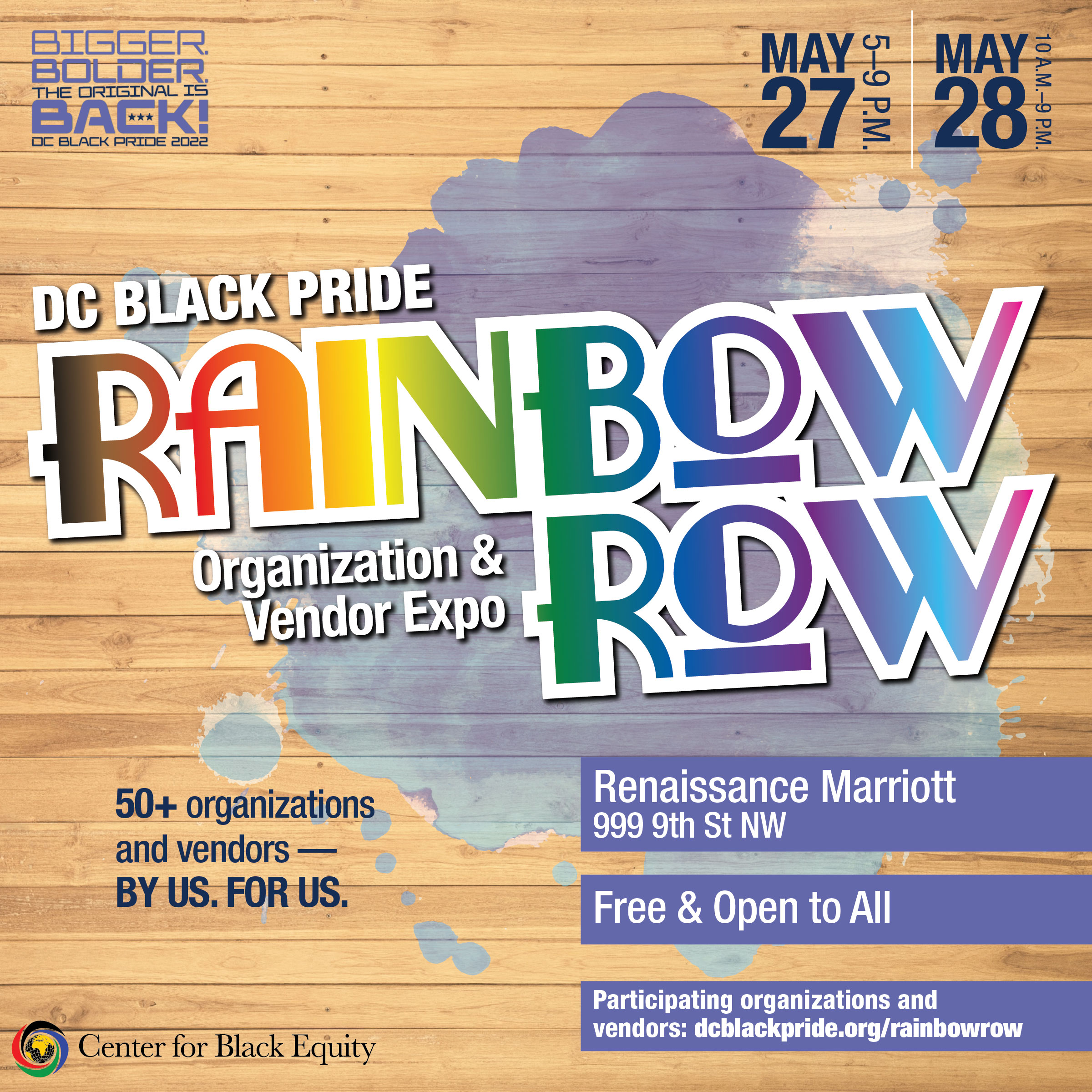 Rainbow Row: Organization + Vendor Expo