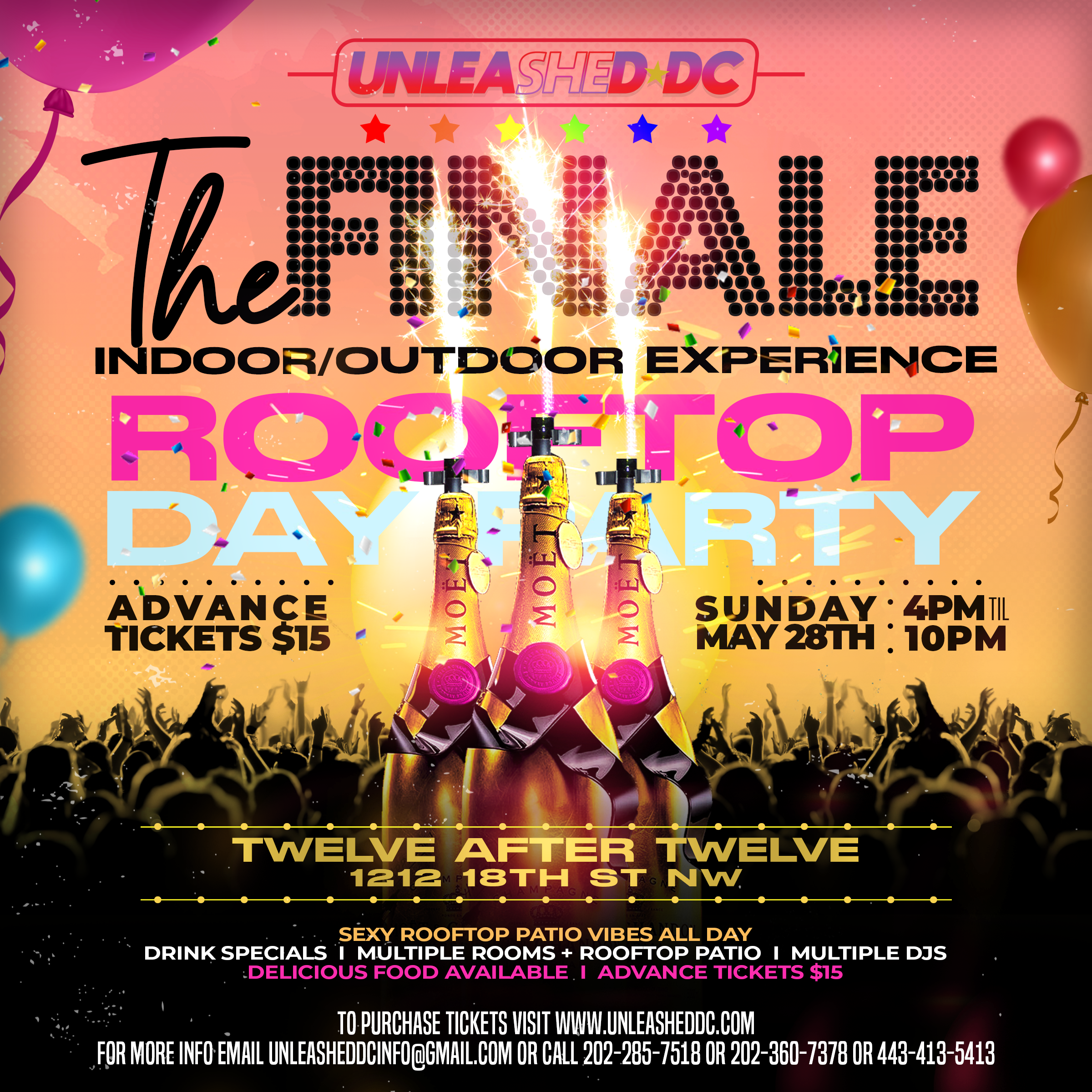 The Finale Rooftop Day Party (Unleashed DC)