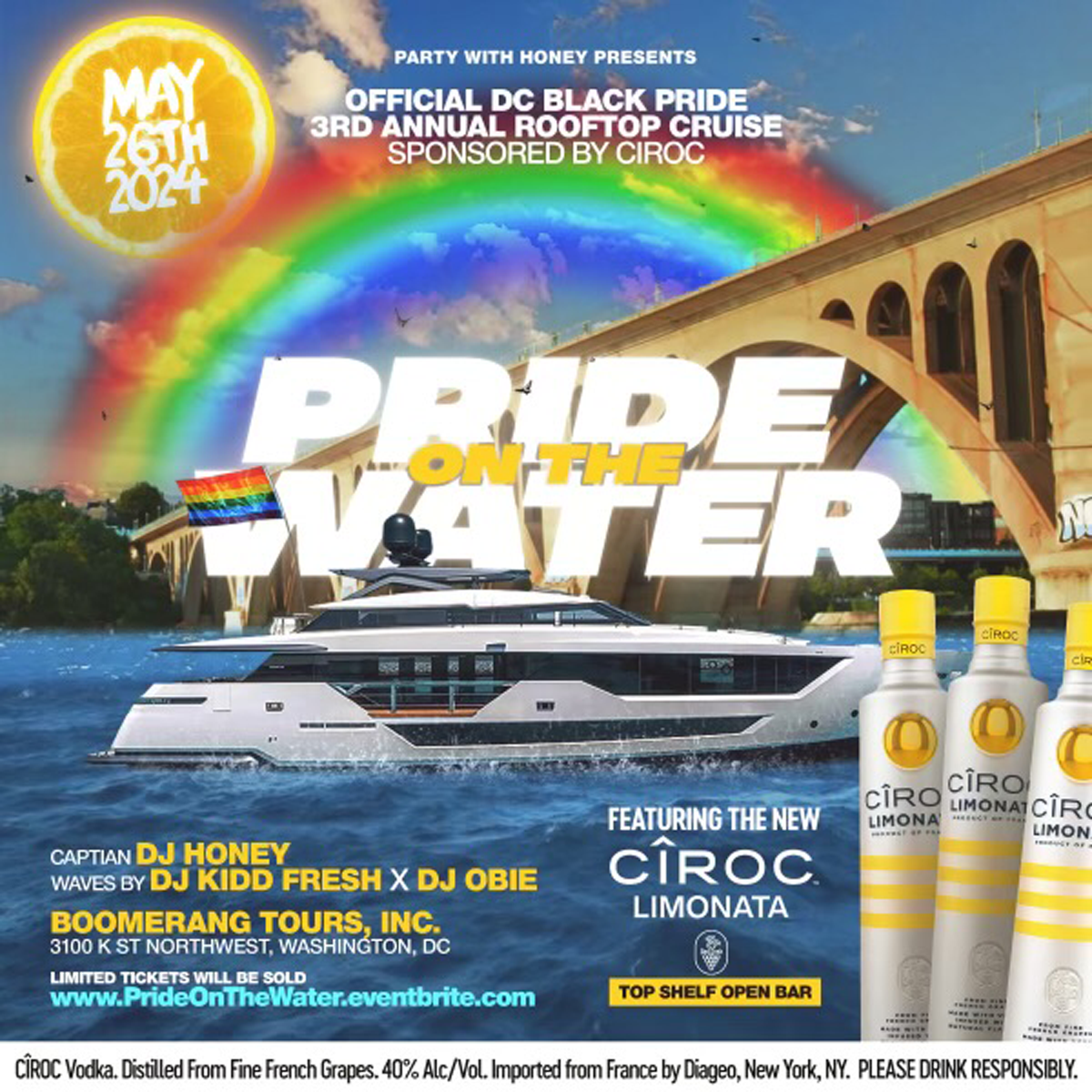 3rd Annual Black Pride on the Water [Party with Honey]