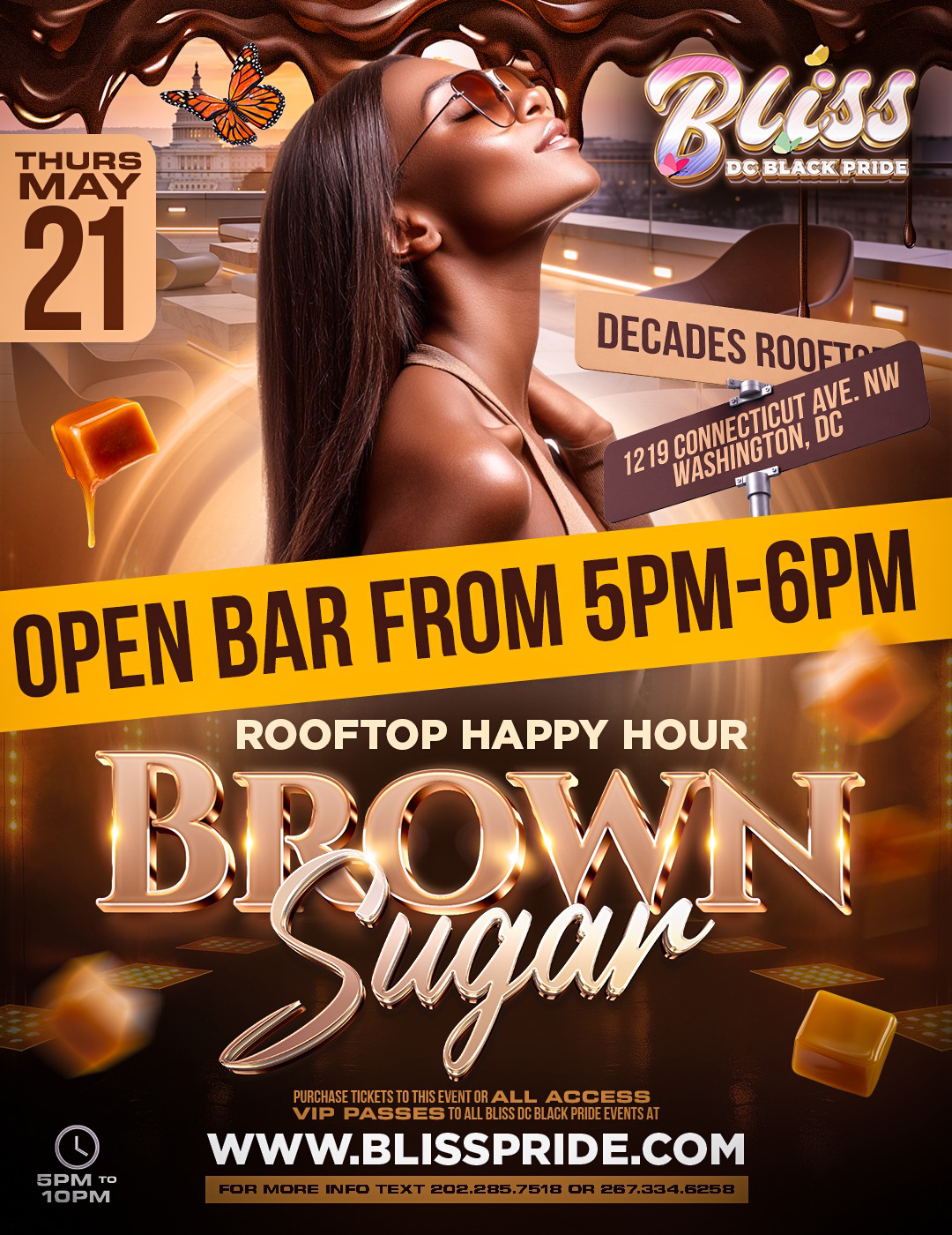 BROWN SUGAR – Welcome to DC Black Pride Rooftop Happy Hour